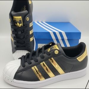 Adidas Originals Superstar Black Gold